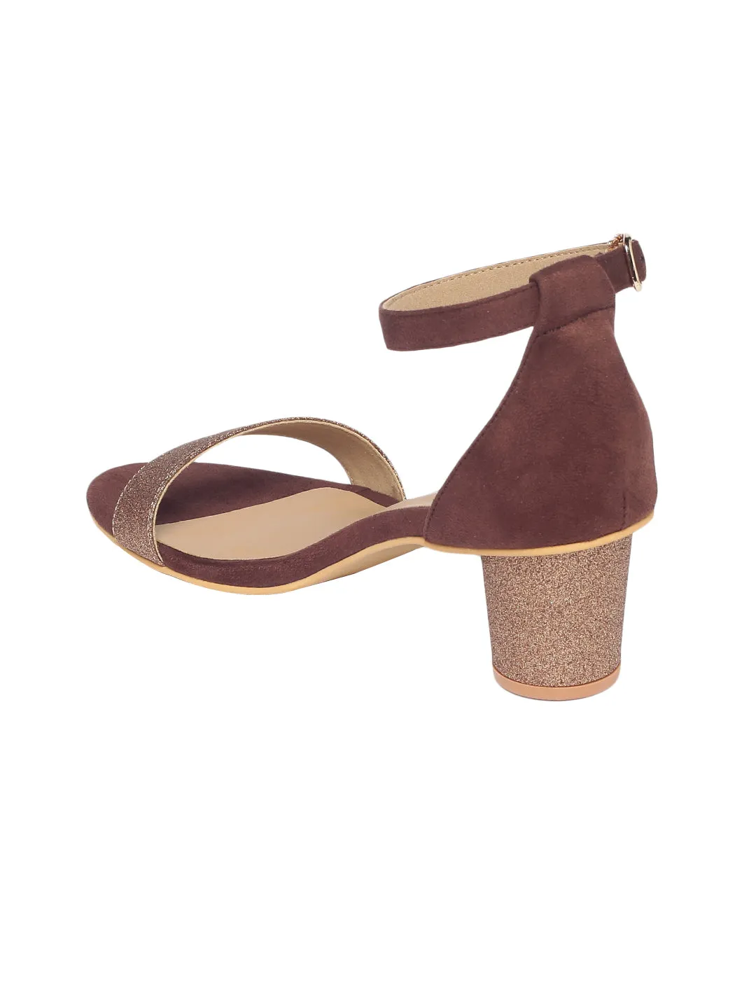 Zelda Brown Block Heels